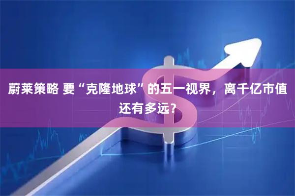 蔚莱策略 要“克隆地球”的五一视界，离千亿市值还有多远？